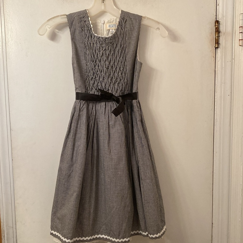 Children’s Place black & white gingham dress